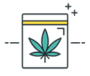 大麻の花のアイコン