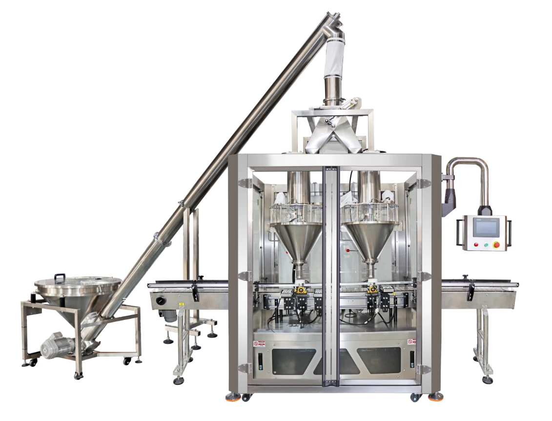 double-heads-powder-filling-machine